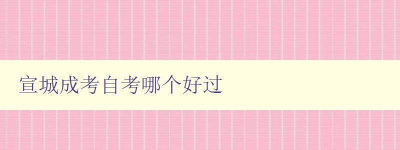 宣城成考自考哪個(gè)好過 對(duì)比宣城成考和自考的優(yōu)缺點(diǎn)