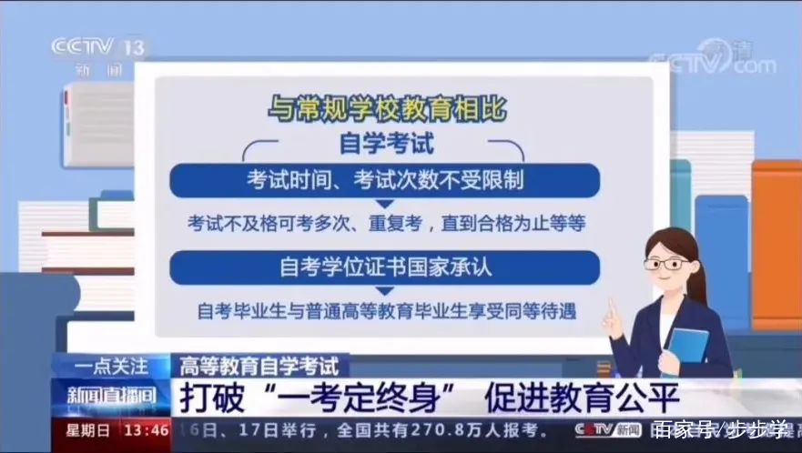 央視新聞為自考發(fā)聲：打破“一考定終身”促進(jìn)教育公平